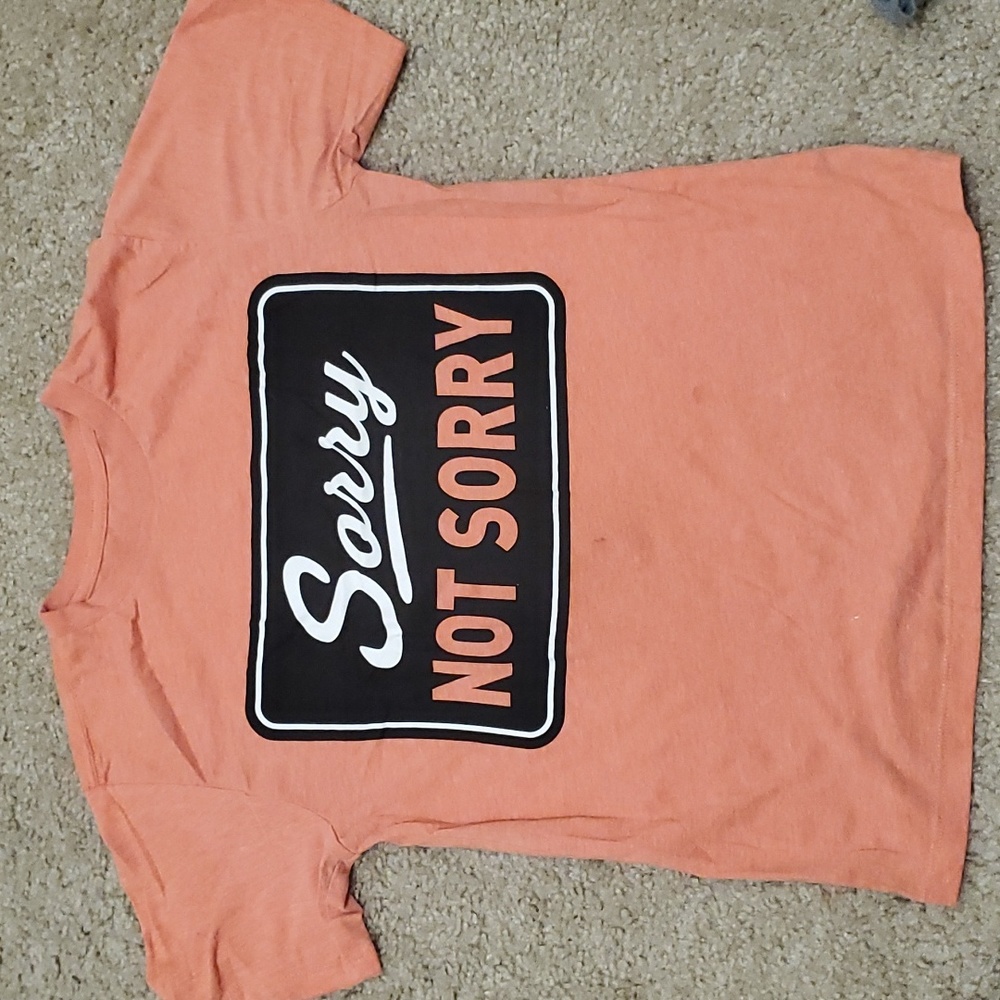 Orange Sorry Not Sorry T-shirt Boys